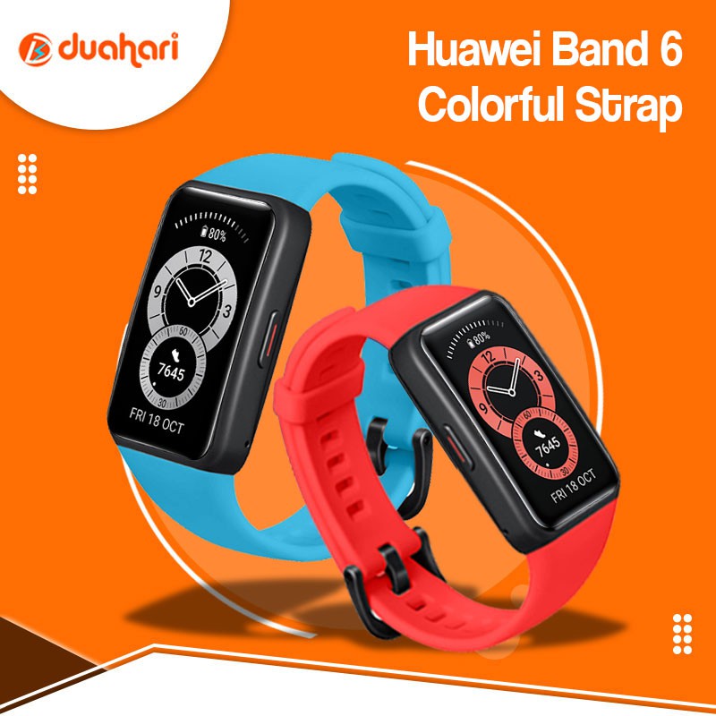 Strap Huawei Band 6 Silicone  Colorfull Strap TPU Strap Tali Pengganti Huawei Band 6