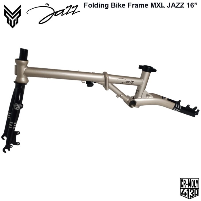 Frame Set Chromoly MXL JAZZ 16" 349 Folding Bike Troy Fnhon Gust 2021