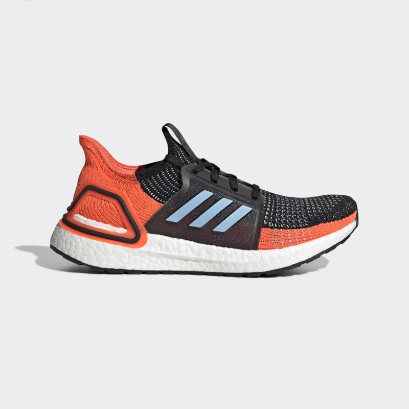 Adidas Men Ultraboost 19 Shoes Core Black Hi-Res Coral Original