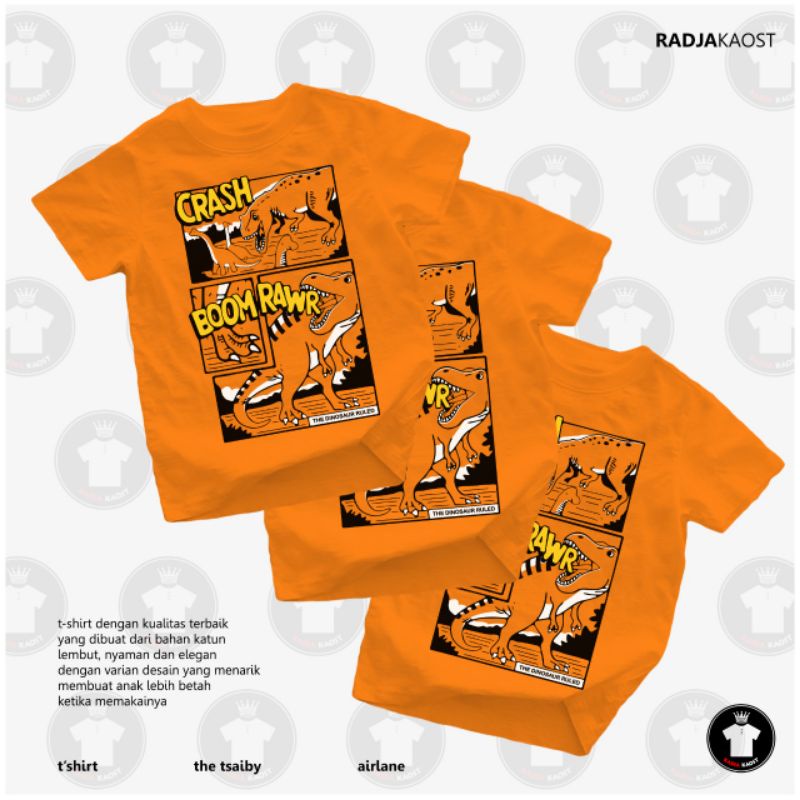 Kaos Tsaiby Oranye//Kaos Anak/Atasan Anak/Baju Anak