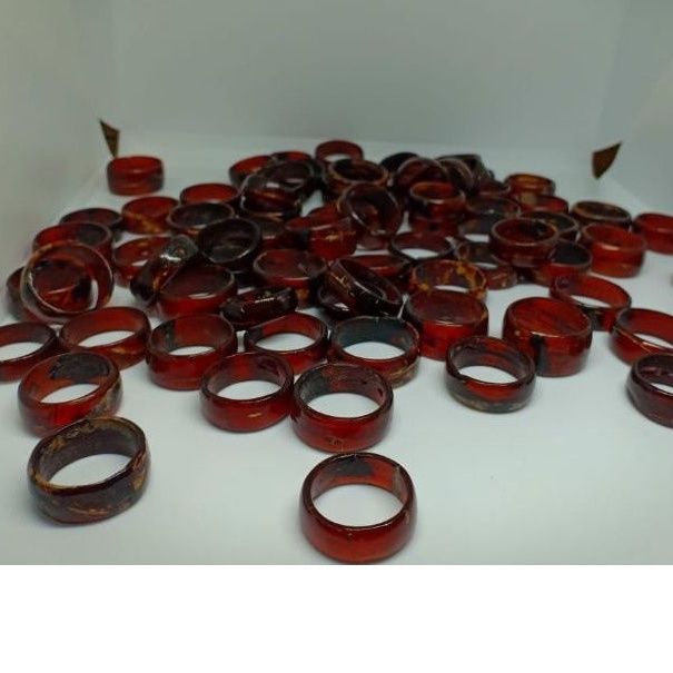 CINCIN AKAR BAHAR ASLI/CINCIN PRIA/WANITA/CINCIN AKAR BAHAR MERAH/CINCIN COUPLE