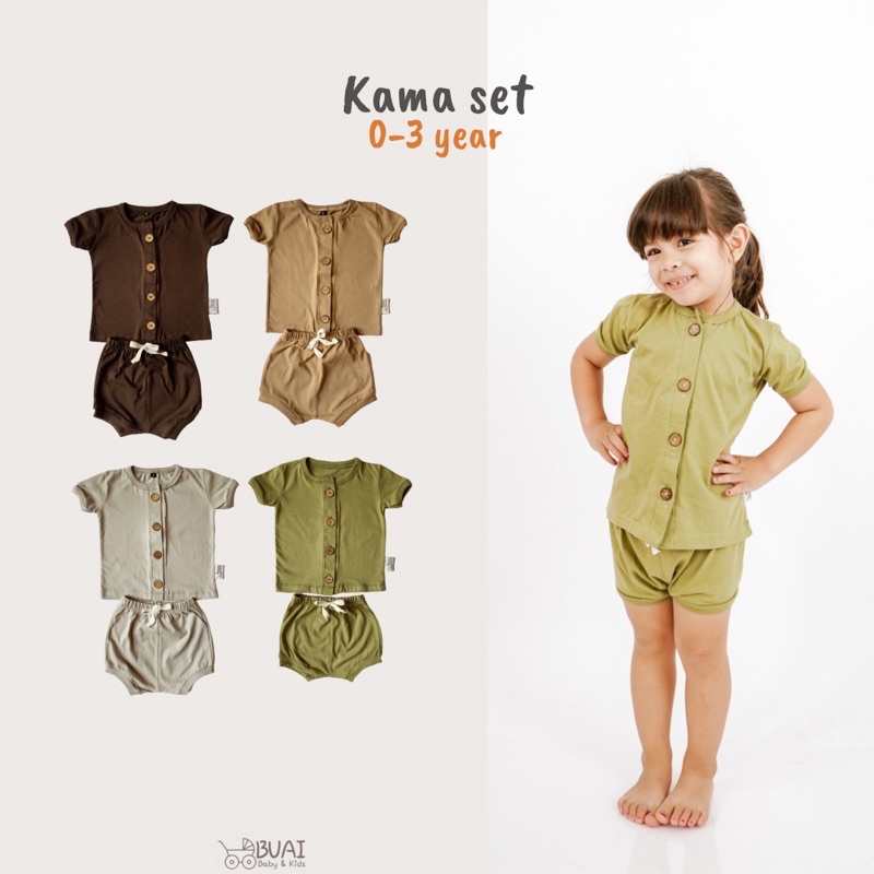 BUAI - KAMA SET PENDEK / Baju Anak / Baju Bayi