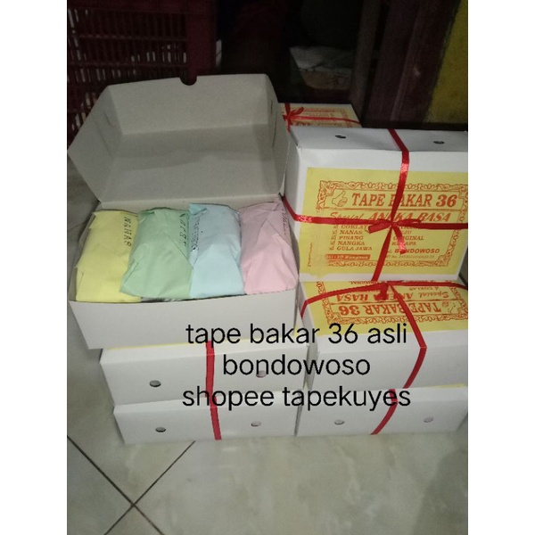 

tape bakar 36 isi 10 biji aneka rasa pas banget buat oleh 2 soal rasa di jamin mantul .