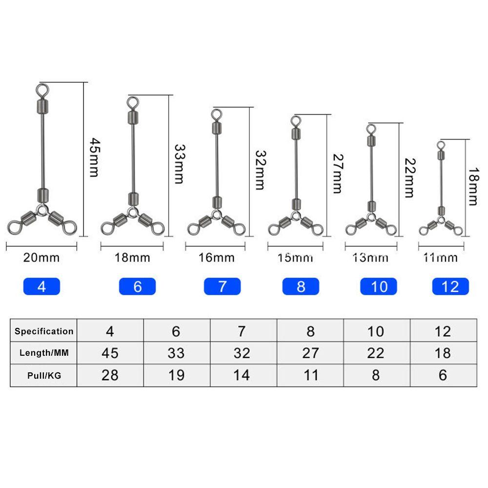 Solighter 25Pcs Kili-Kili Pancing Bentuk T Tahan Lama