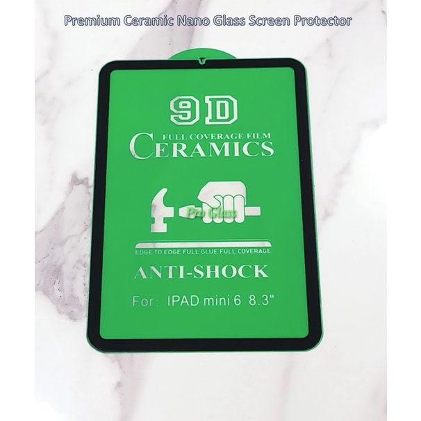 Ipad Mini 6 8.3&quot; Premium Ceramic Nano Glass AntiShock Screen Protector - White