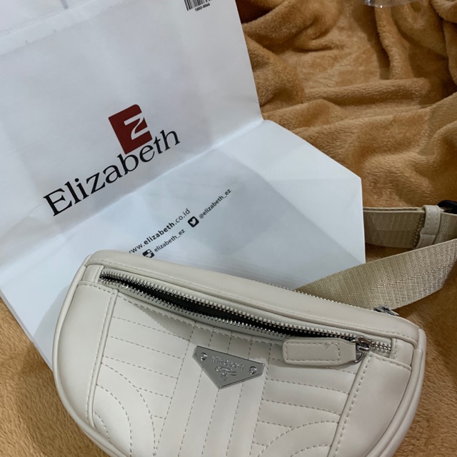 [PRELOVED] SLING BAG ORI 100% ELIZABETH TAS SELEMPANG DADA WARNA BEIGE