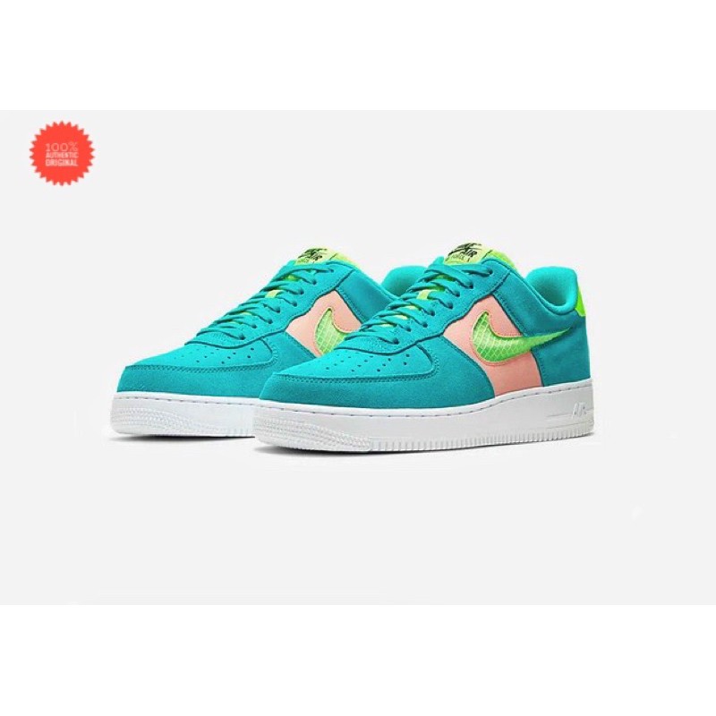 Nike Air Force 1 '07 Oracle Aqua/Washed Coral/White/Ghost Green