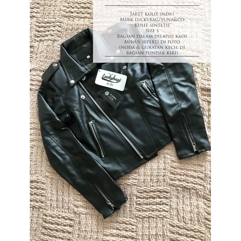 jaket kulit (new with tag)