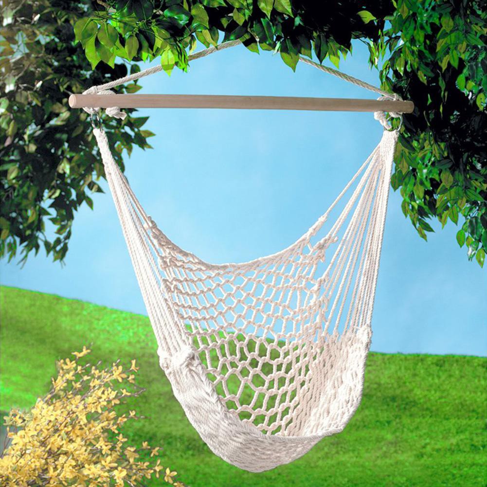 Swing Hammock Chair Wall Hang Hook Seat Portable Dormitory Bedroom