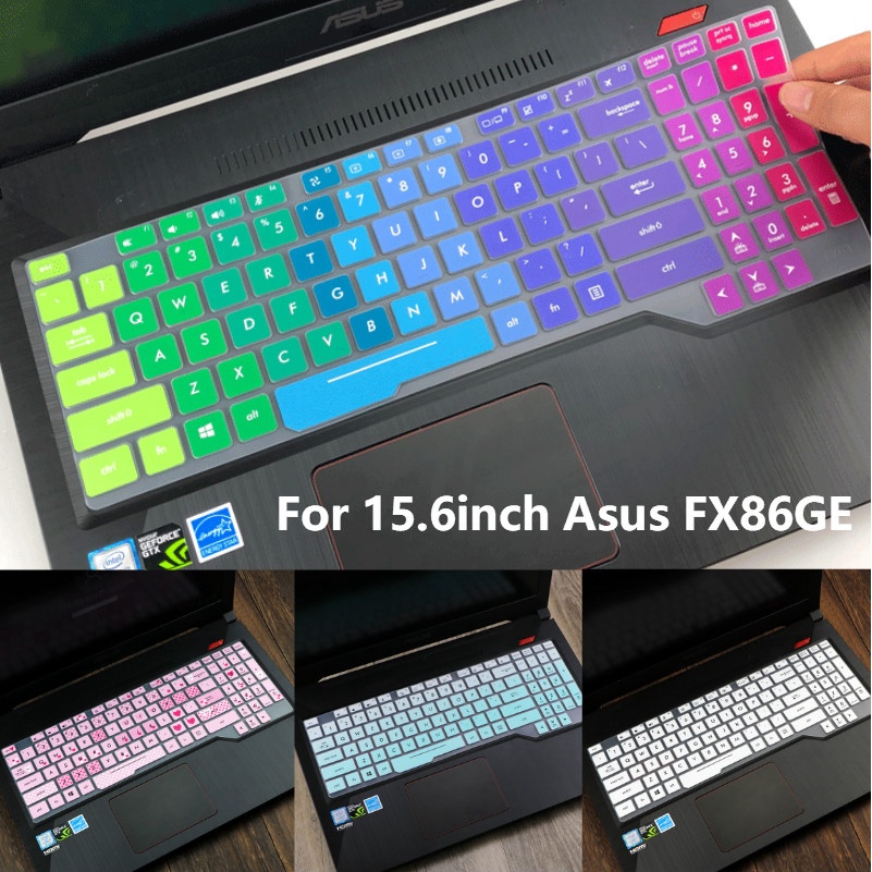 For 15.6inch Asus FX86GE Soft Ultra-thin Silicone Laptop Keyboard Cover Protector