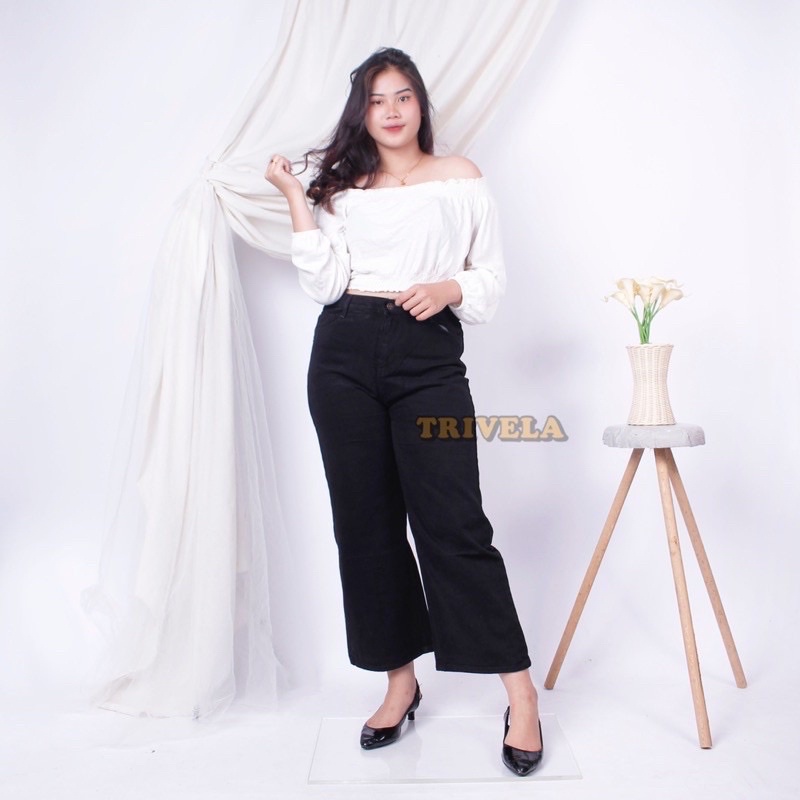 KULOT JEANS JUMBO HITAM