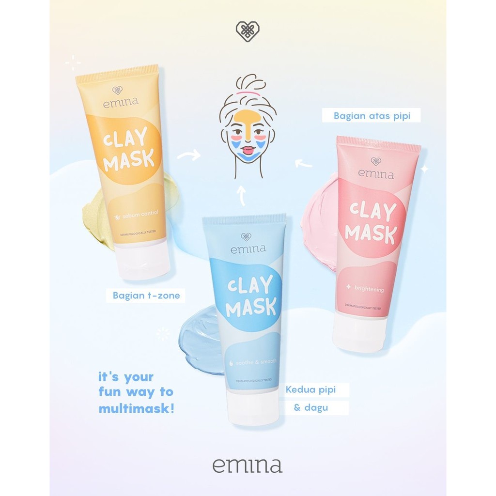 EMINA CLAY MASK (MASKER WAJAH)