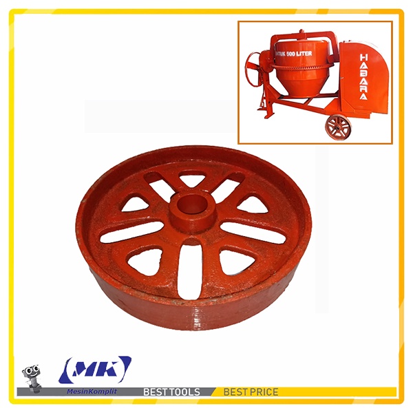 Roda Besi Cor Mesin Molen Beton