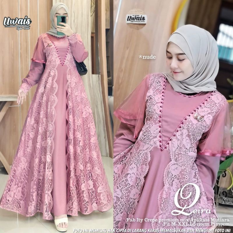 QEIRA BY UWAIS BY UWAIS ITY CREPE TABUR MUTIARA GAMIS PESTA PREMIUM TERMURAH TERLARIS BEST SELLER UK