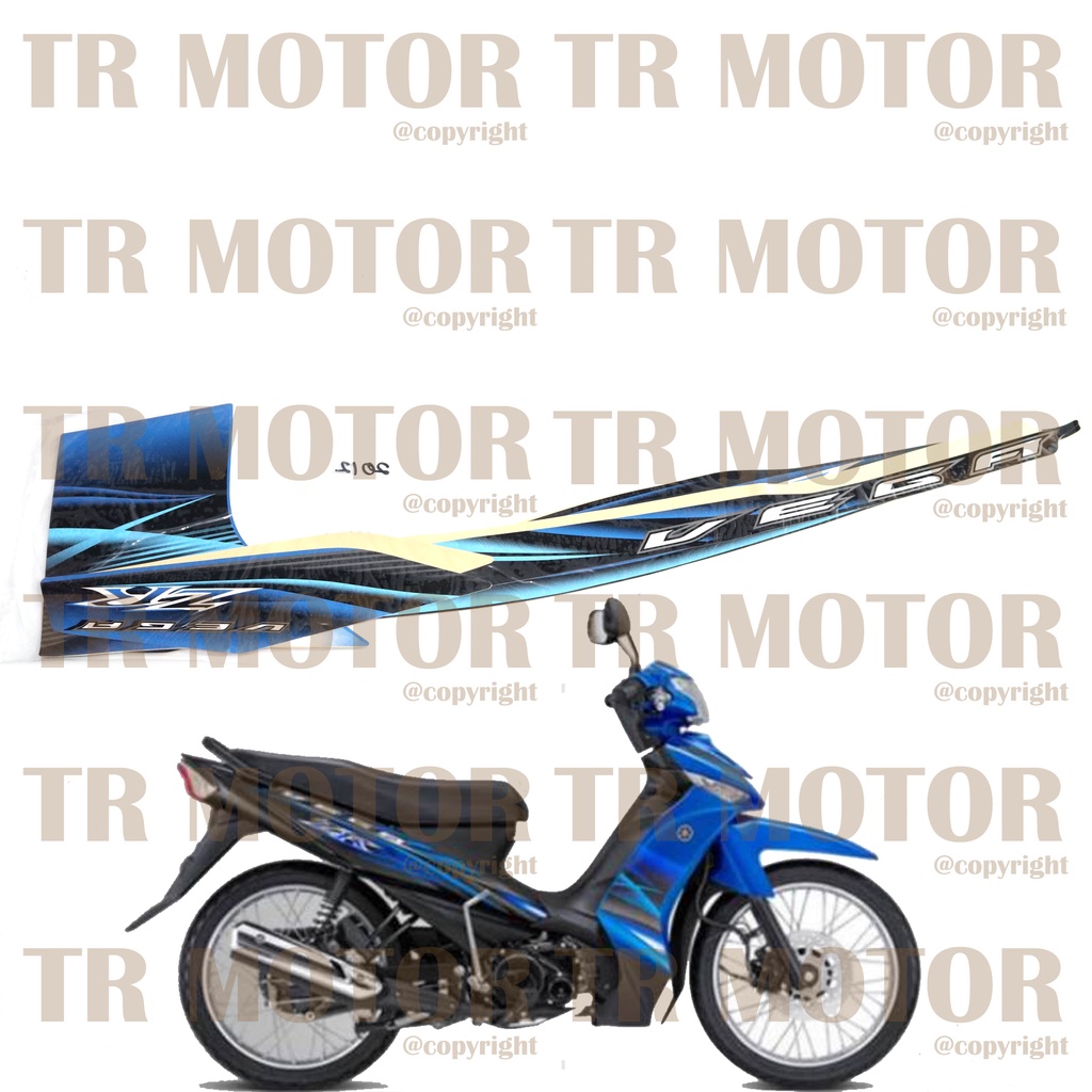 Stiker Motor Vega ZR 2012 Sticker Striping Lis Full Set Motor