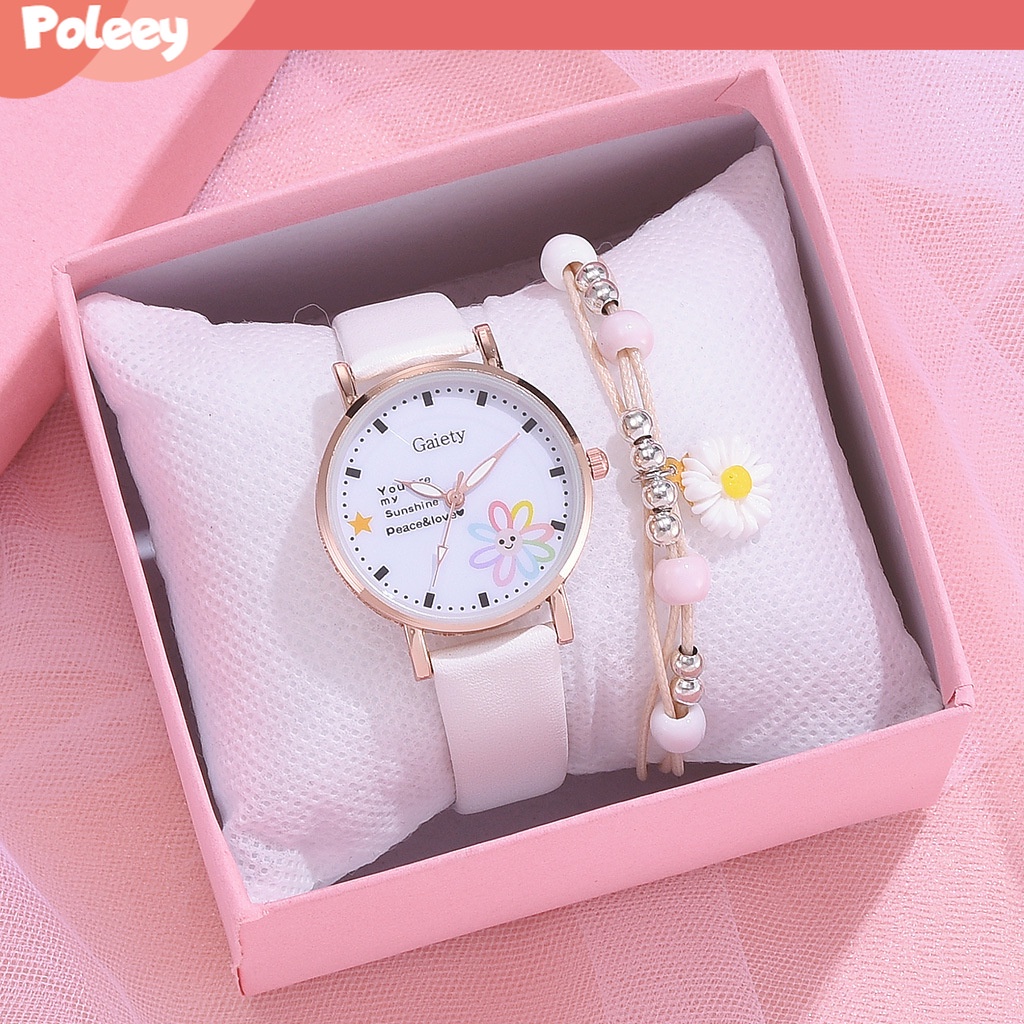 Jam Tangan Olahraga Wanita New Quartz Girls Cute Sports Watch Girl Gift Watch(NO BOX