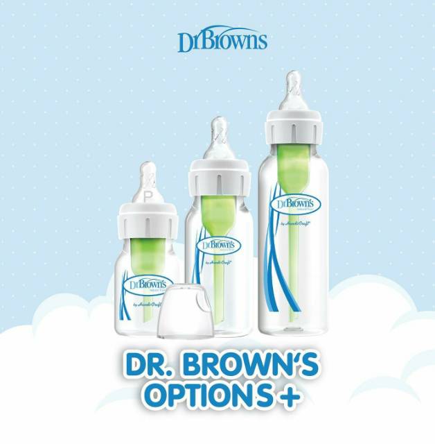 Dr.Brown's 4oz/120 ml PP Narrow Neck Options+ 1 Pack / Botol Susu SB41005