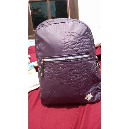 Backpack Descente Purple Tas Ransel Preloved