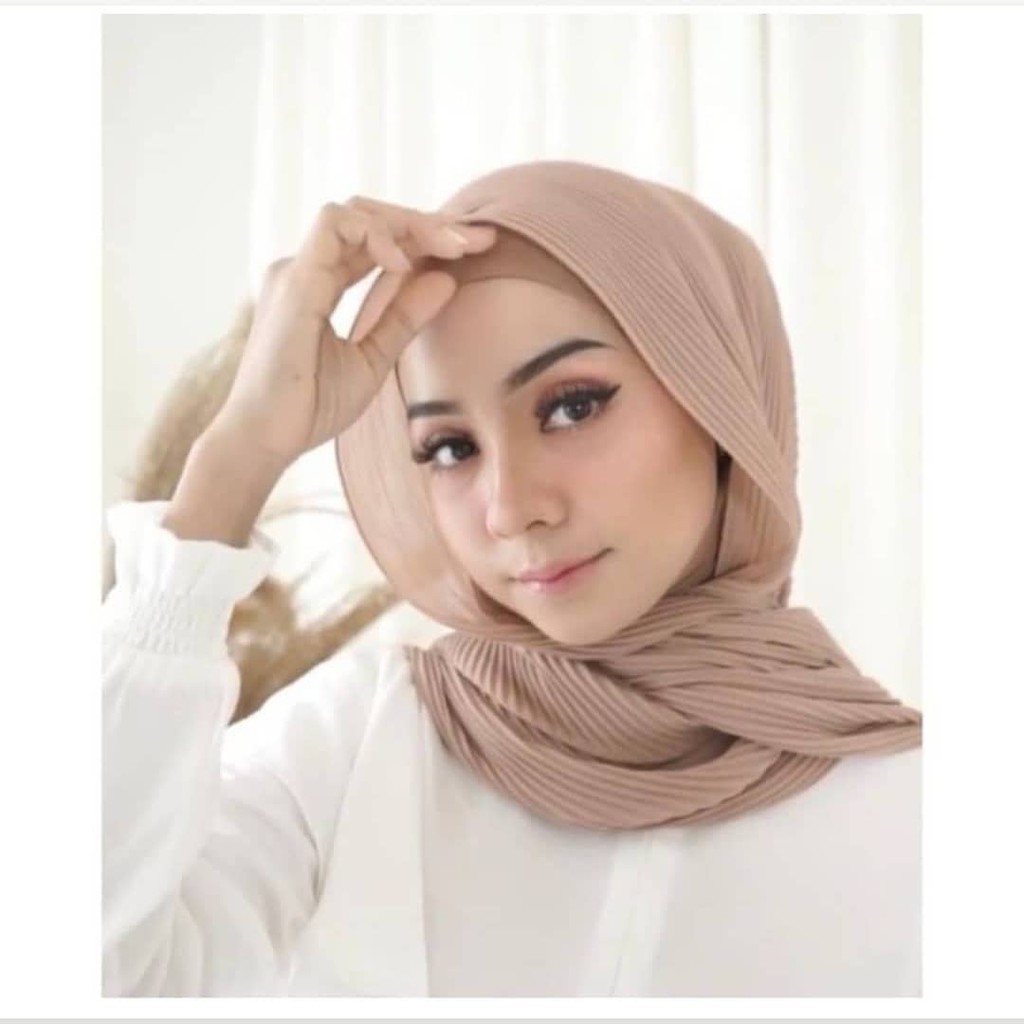Pashmina Plisket Shawl/Pashmina Plisket Pashmina Diamond crep