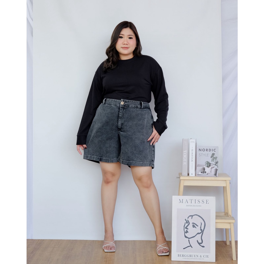 BIGWELL /CELANA JEANS PENDEK/ JEANS SHORT  / CELANA JUMBO/ CELANA BIGSIZE/ CELANA JUMBO MURAH/ CELANA BIGSIZE MURAH