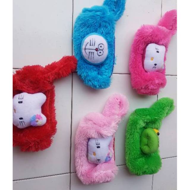 dompet bulu rasfur/ dompet boneka
