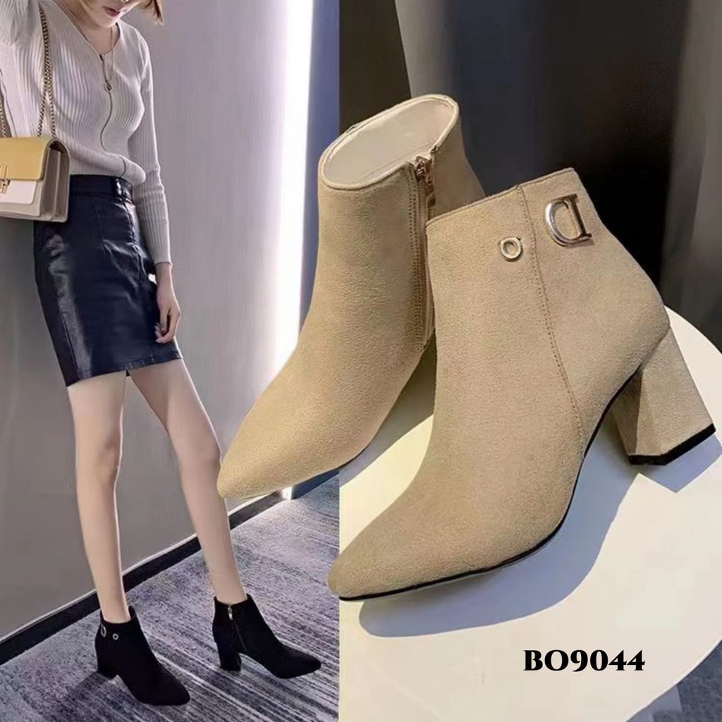 PRF Sepatu Boots Wanita Flat Korea BO9044