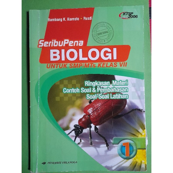 BUKU SERIBU PENA BIOLOGI untuk SMP Kelas VII KTSP 2006