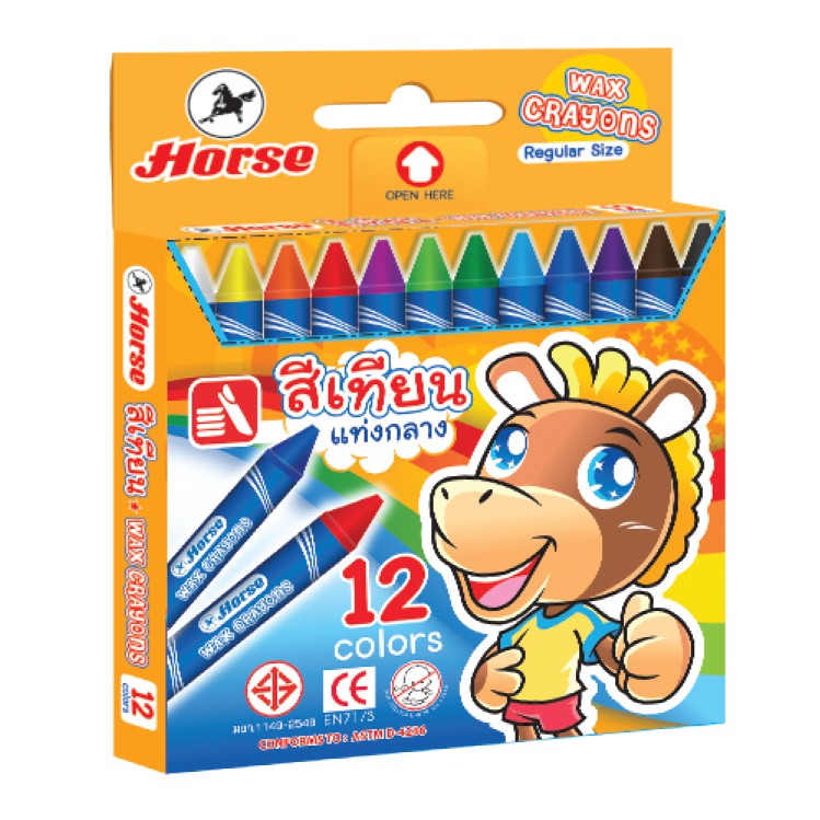 

Wax Crayon 12 Warna Medium / CRAYON