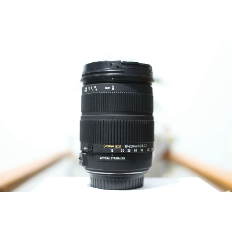 LENSA SIGMA 18-200MM OS SAPUJAGAD FOR CANON DAN NIKON MULUS