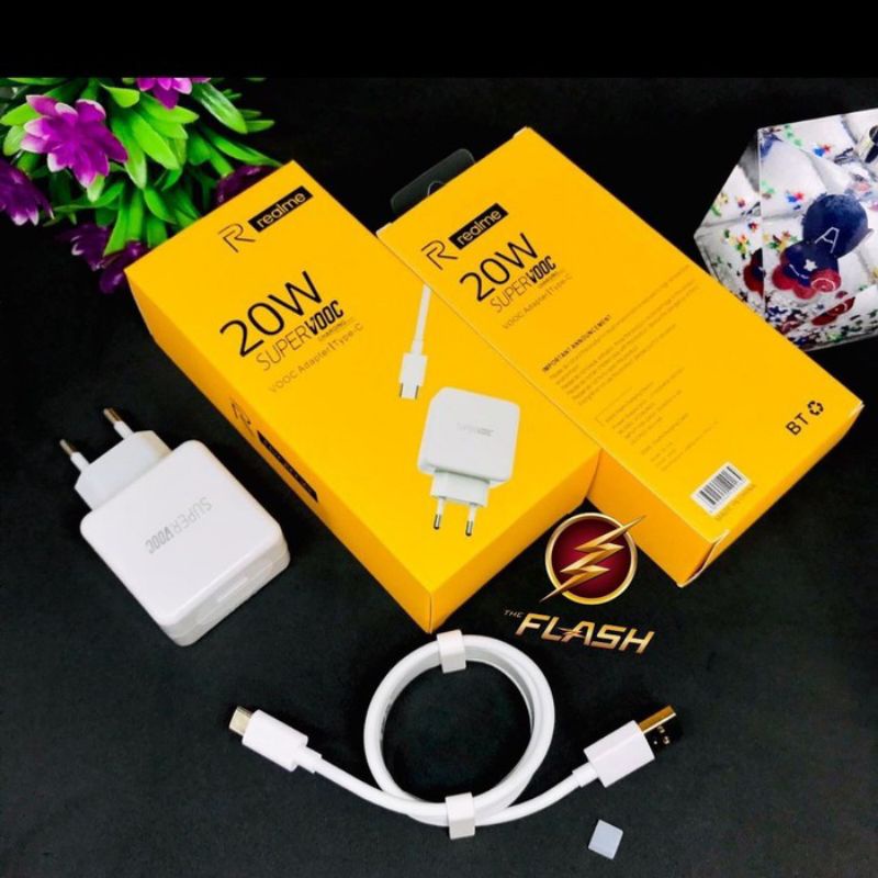 Charger Casan Realme Super Vocc 20Watt Fastcharging 100 Original