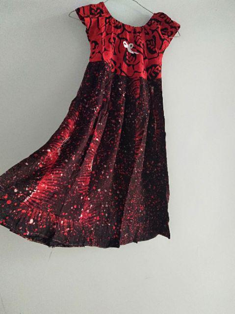 Jumsuit Pendek Batik Anak, Baju Anak Tk-sd Kekinian Murah