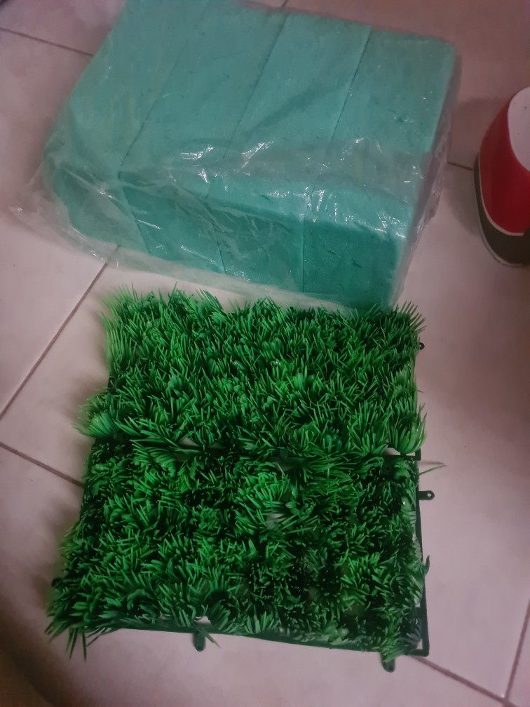 Rumput Jepang Panjang/rumput Plastik/bunga Plastik/daun Plastik/daun Rambat Plastik/oasis/busa Bunga