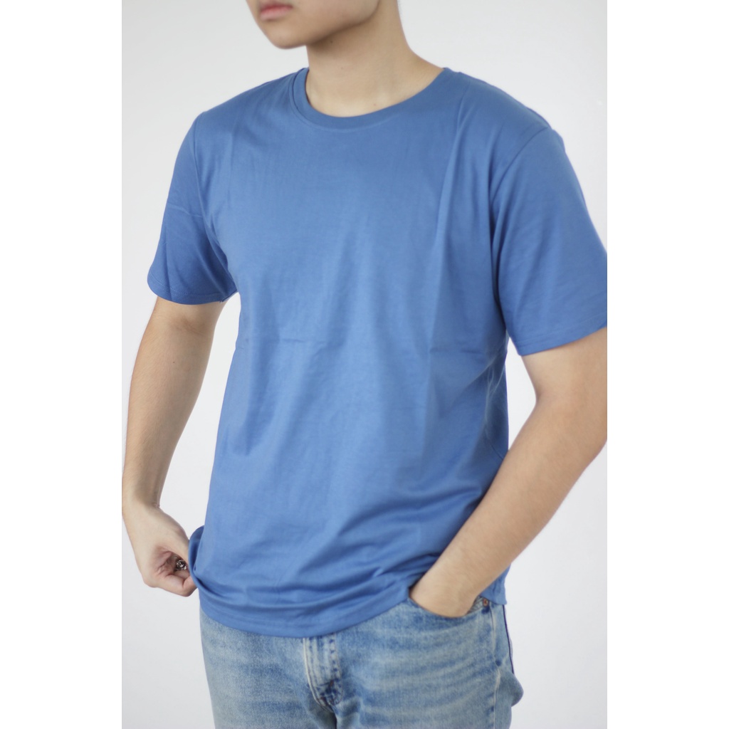 ZION Basic Kaos Polos Cotton Combed 24s - Steel Blue