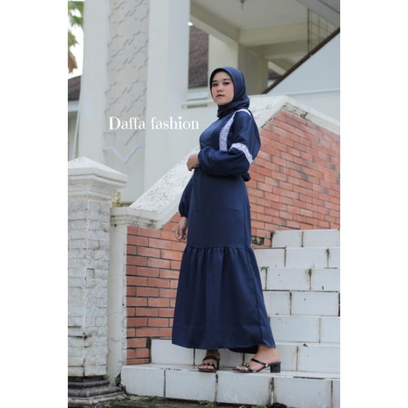 HAYLA Dress - Baju Gamis Muslim Wanita - Dress Muslim Wanita Terbaru - Dress wanita Jumbo - Gamis Wanita - Dress Wanita