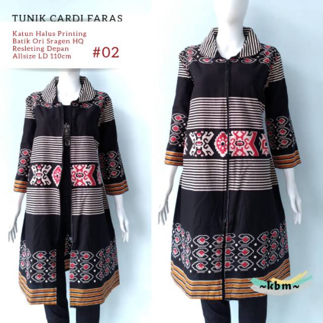 Tunik cardi faras batik ori sragenan