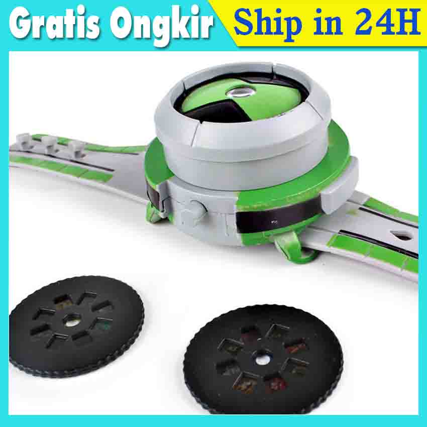 Mainan Anak Jam Tangan  Benten Omniverse Ten Omnitrix Alien Force Proyektor