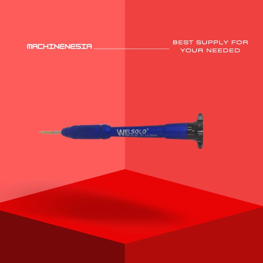 OBENG HP SCREWDRIVER ELEKTRONIK SATUAN PLUS + 1.2 ORI WELSOLO VVS307