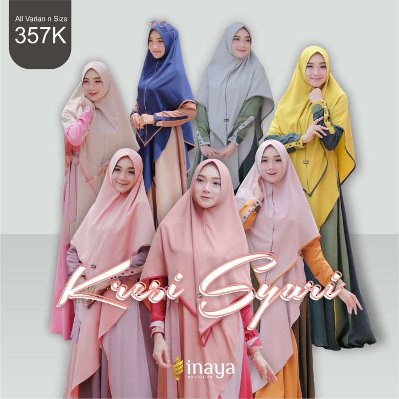 SALE ~ KRESI syar'i ORI INAYA exclusive ~ gamis ORIGINAL
