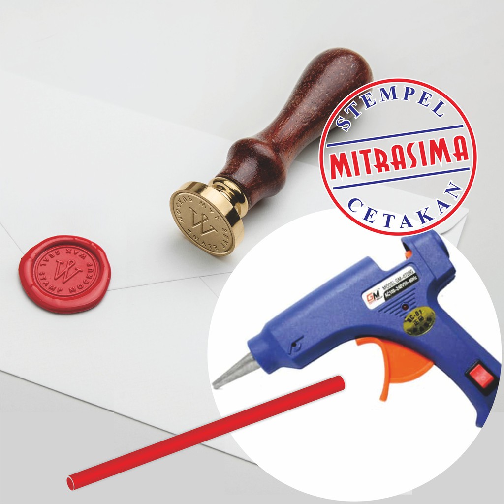 

Wax stamp stempel lilin custom desain Paket lengkap