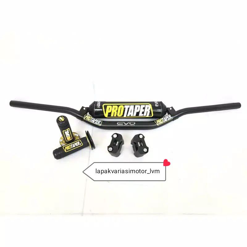 Stang Fatbar Protaper Evo plus Handgrip protaper plus Raiser dan busa fuzion protaper klx crf wr dll