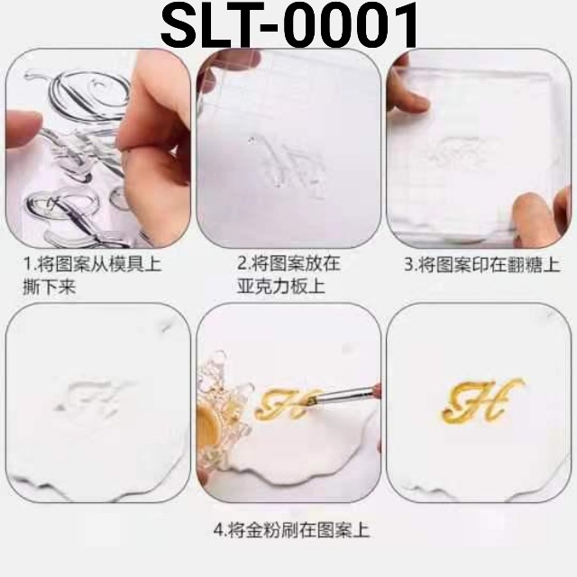 

RB SLT-0001 Stempel stamp cetakan silikon fondant cake huruf angka abjad yamama baking