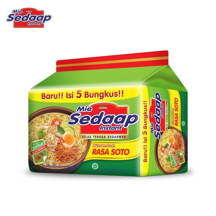 

Mie Sedaap Rasa Soto Isi 5 Pcs