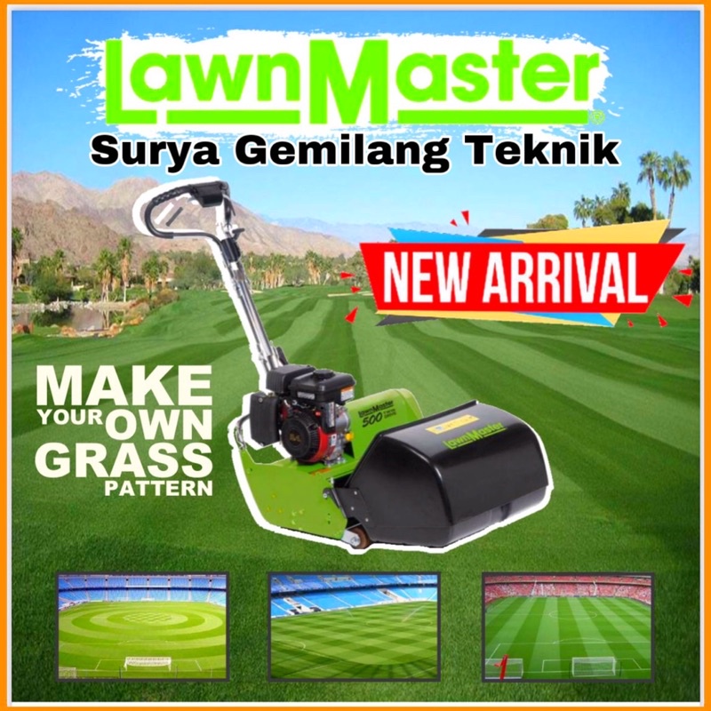 Mesin Potong Rumput Dorong Lawnmaster Mesin Pemotong Rumput Dorong