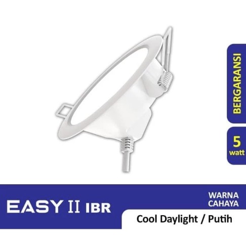 Lampu LED Downlight Plafon Hannochs EASY II IBR 5 Watt - CAHAYA PUTIH