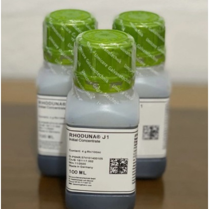 Rhoduna J1 4g Rh/100 ml. 100 ml rhodium OBAT SEPUH / KROM PUTIH MADE IN GERMANY 100 ML