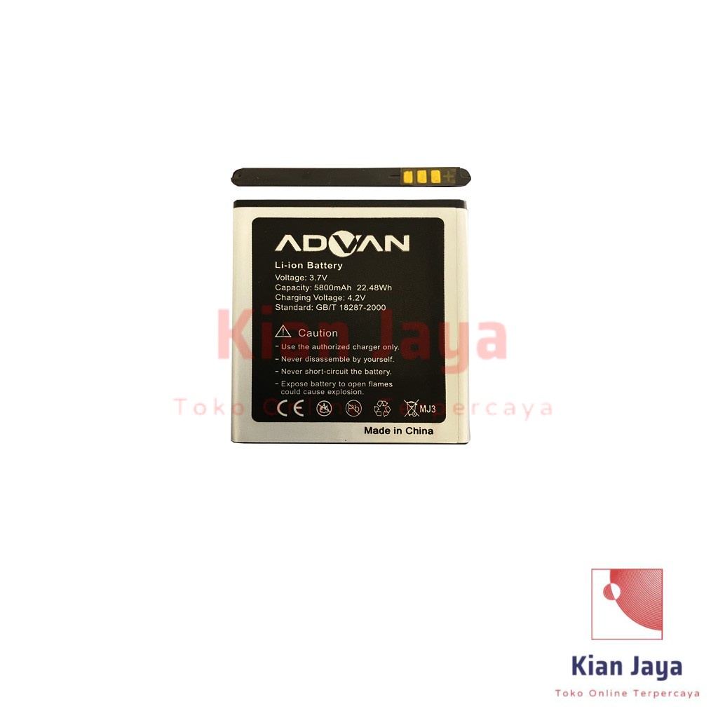 Baterai Advan S4M Original Double Power Batre Batrai Battery Hp Ori