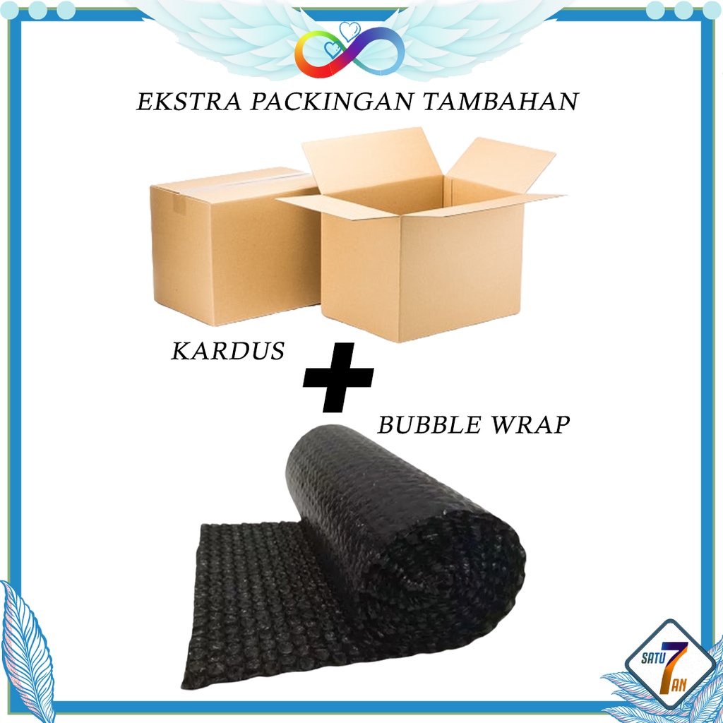 Packingan Tambahan Dus + Bubble Wrap Menghindari Barang Rusak / Pecah Satu7an