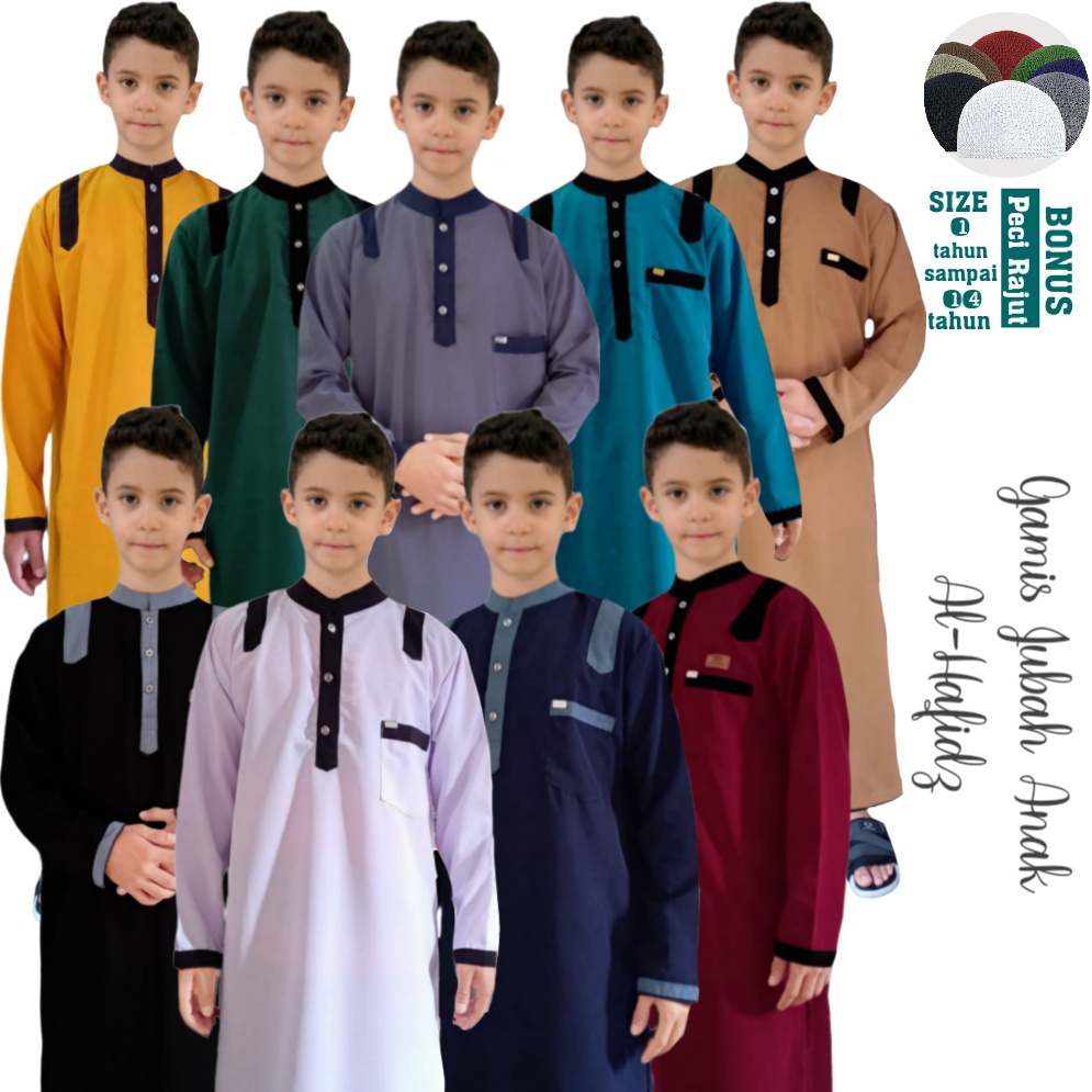 AL-HAFIDZ jubah anak laki usia 1-14 Tahun gamis anak premium new trendz