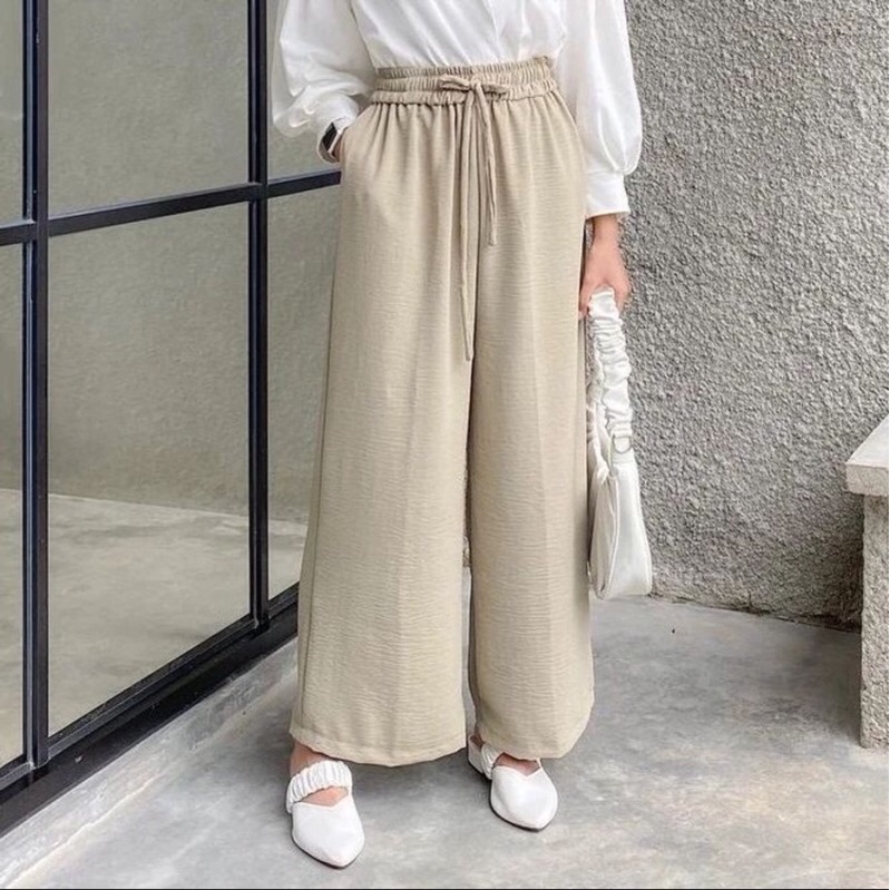 KULOT CRINKLE AIRFLOW IMPORT PREMIUM CELANA KULOT PANJANG  KRINGKEL PREMIUM ORIGINAL PRODUK SIZE XL SIZE XXL / KULOT CRINKLE HIGHWAIST / KULOT CRINGKEL AIRFLOW SIZE XL / KULOT RUBY CRINKLE CULLOTE PANTS JUMBO / KULOT UNIQLO