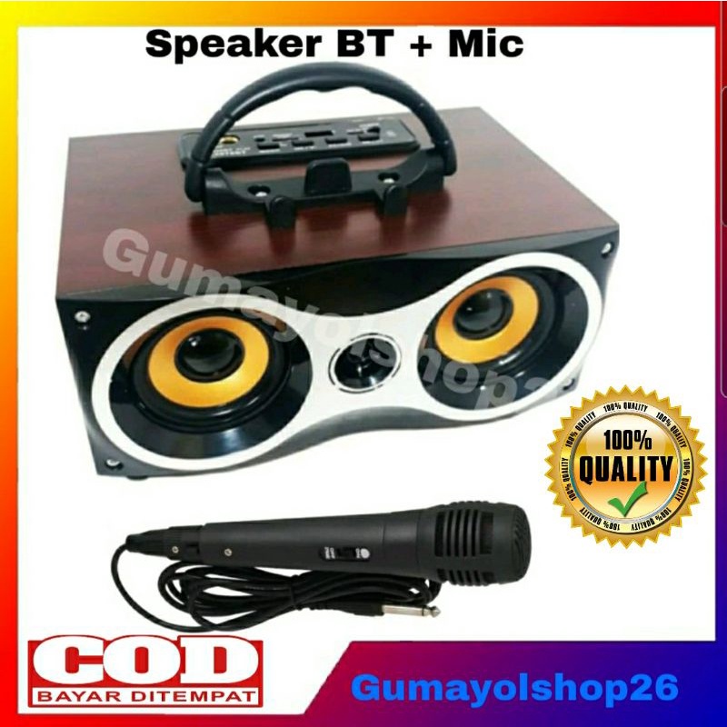 Speaker Karaoke Bluetooth Mitsuyama MS Seri 4020 4078BT Bonus Mic / Speaker Radio Usb Bluetooth Bass